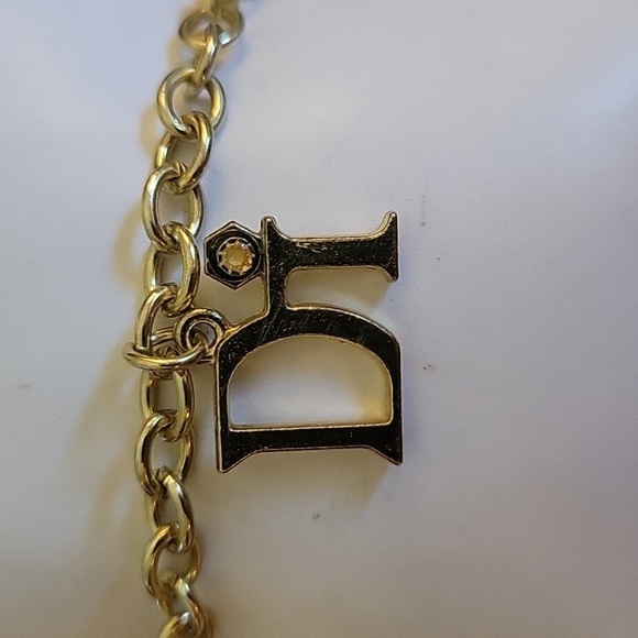 VTG DI Monogram Charm Chain Tennis Bracelet - Picture 2 of 7